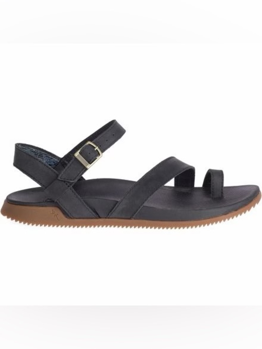 Chaco Tulip Black Strappy Toe-Loop Sandals with Buckle size 9